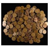 (200) 1955 'S' MINT WHEAT CENT