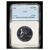 1962 FRANKLIN HALF NNC PERFECT GEM PROOF