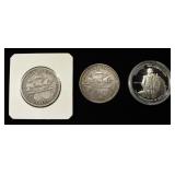 (3) COMMEMORATIVE HALF DOLLARS