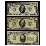 (2) $10 NOTE & $20 NOTE REDEMABLE IN GOLD