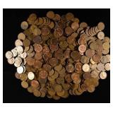 (500) WHEAT CENTS MIXED DATES