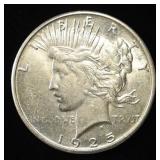 1925-S PEACE DOLLAR CH BU