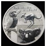 2024 2 OZ .999 SILVER AUSTRALIA WILDLIFE ROUND