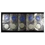 (5) 40% SILVER EISENHOWER DOLLARS