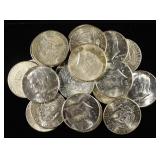 (20) 90% SILVER KENNEDY HALF DOLLARS