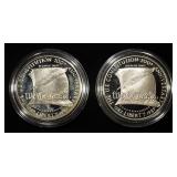(2) 1987-S $1 CONSTITUTION BICENTENNIAL PR COMMEMS