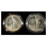 (2) 1986-S 90% SILVER $1 COMMEMS