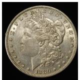 1880-O MORGAN DOLLAR AU