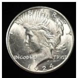 1924-S PEACE DOLLAR CH BU