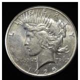 1925-S PEACE DOLLAR CH AU