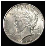 1928-S PEACE DOLLAR CH BU