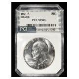 1971-S EISENHOWER PCI SILVER SUPERB GEM+ BU