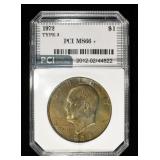 1972 EISENHOWER DOLLAR TYPE 3 PCI SUPERB GEM BU