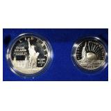 1986-S LIBERTY 2 COIN SET