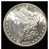 1881-S MORGAN DOLLAR PL BU