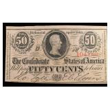 1863 50CENT FRACTIONAL CURRENCY 1ST SERIES