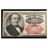 1874 25 CENT FRACTIONAL CURRENCY
