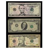 $5 & (2) $10 STAR NOTE