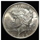 1922-D PEACE DOLLAR AU/BU