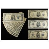 (11) $1 & (3) $5 SILVER CERTIFICATE NOTES