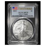 2022 AMERICAN SILVER EAGLE PCGS MS70