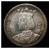 1893 ISABELLA QUARTER CH ORIG UNC