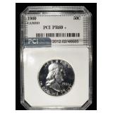 1960 FRANKLIN HALF PCI SUPERB GEM+ PROOF
