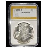 1888-O MORGAN DOLLAR PGA GEM BU