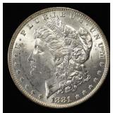 1881-O MORGAN DOLLAR CH BU COLOR REV