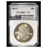 1881-S MORGAN DOLLAR PCI SUPERB GEM BU PL