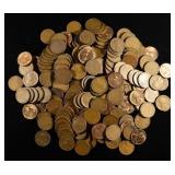 (200) 'S' MINT WHEAT CENT