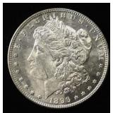 1896 MORGAN DOLLAR CH BU DMPL
