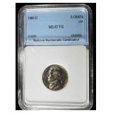 1980-D JEFFERSON NICKEL FS NNC SUPERB GEM BU