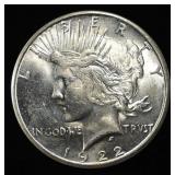 1922-S PEACE DOLLAR CH BU