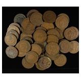 (50) INDIAN HEAD CENTS