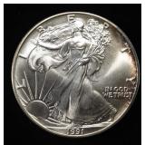 1991 AMERICAN SILVER EAGLE