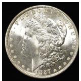 1887 MORGAN DOLLAR GEM BU