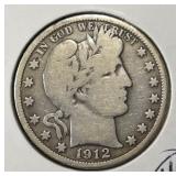 1912 BARBER HALF DOLLAR FINE