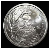2025 1 OZ .999 SILVER CHRISTMAS ROUND
