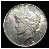 1925-S PEACE DOLLAR AU/BU