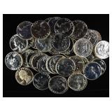 (40) 90% SILVER PROOF WASHINGTION QUARTERS