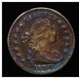 1800 DRAPED BUST HALF DIME AU