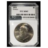 1976 TYPE 2 EISENHOWER DOLLAR PCI SUPERB GEM BU