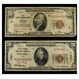 $10 & $20 RED SEAL NOTE