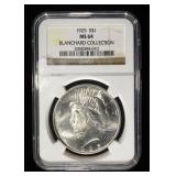 1925 PEACE DOLLAR NGC M64