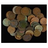 (50) INDIAN HEAD CENTS