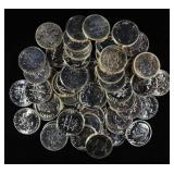 (50) 90% SILVER PROOF ROOSEVELT DIME