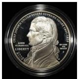 2005 $1 COMMEM 90% SILVER JOHN MARSHALL PR