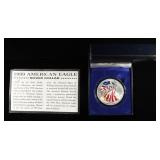 1999 AMERICAN SILVER EAGLE PAINTED