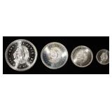 1.85 4 PIECE .999 SILVER ROUNDS